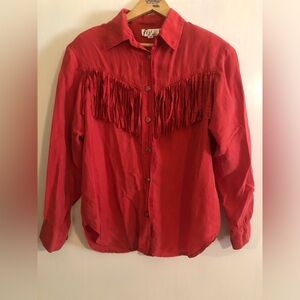 Vintage fringe top